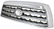 Upper Grille Assembly, Chrome Shell with Silver Insert