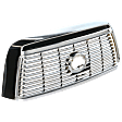 Upper Grille Assembly, Chrome Shell with Satin Nickel Insert, CAPA CERTIFIED