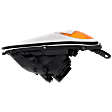 Passenger Side Headlight, without Bulb, Halogen, Clear Lens