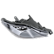 Passenger Side Headlight, without Bulb, Halogen, Sedan