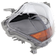 Passenger Side Headlight, without Bulb, Halogen, Sedan