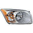 Passenger Side Headlight, with Bulb, Halogen, Clear Lens, CAPA Certified