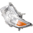 Driver Side Headlight, Assembly, Halogen, Chrome Interior, Base/LE/XLE Models, USA Built Vehicle, CAPA CERTIFIED