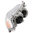Driver Side Headlight, Assembly, Halogen, Chrome Interior, Base/LE/XLE Models, USA Built Vehicle, CAPA CERTIFIED