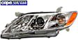 2008 Toyota Camry LE 6 Cyl 3.5L - Driver Side Halogen Headlight, With bulb(s), USA Built Vehicle, OE Replacement, CAPA Certified