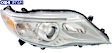 Passenger Side Halogen Headlight, With bulb(s), Fits Base/XLS Submodels, CAPA Certified
