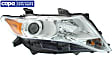 Passenger Side Headlight, with Bulb, Halogen, Clear Lens, CAPA Certified