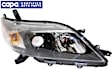 2011-2014 Toyota Sienna - Passenger Side Headlight, with Bulb, Halogen, SE Model, CAPA Certified