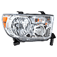 Passenger Side Headlight, with Bulb, Halogen, Clear Lens, CAPA Certified