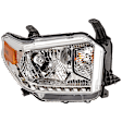 Passenger Side Headlight, with Bulb, Halogen, SR/SR5/Limited Models, without Level Adjuster, CAPA CERTIFIED