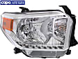Passenger Side Headlight, with Bulb, Halogen, SR/SR5/Limited Models, without Level Adjuster, CAPA CERTIFIED