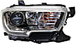 Passenger Side Headlight, with Bulb, Halogen, without LED Daytime Running Lights, with Fog Lights, CAPA Certified
