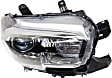 Passenger Side Headlight, with Bulb, Halogen, without LED Daytime Running Lights, with Fog Lights, CAPA Certified