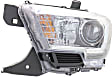 Driver Side Headlight, with Bulb, Halogen, without LED Daytime Running Lights, with Fog Lights