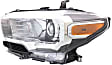 Driver Side Headlight, with Bulb, Halogen, without LED Daytime Running Lights, with Fog Lights