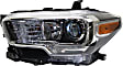 Driver Side Headlight, with Bulb, Halogen, without LED Daytime Running Lights, with Fog Lights, CAPA Certified
