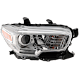 Passenger Side Headlight, with Bulb(s), Halogen, without Fog Light and LED Daytime Running Light
