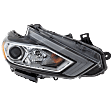 Passenger Side Headlight, with Bulb, Halogen, Chrome Interior, without LED DRL