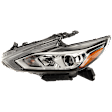 Driver Side Headlight, with Bulb, Halogen, Chrome Interior, without LED DRL