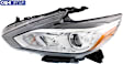 Driver Side Headlight, with Bulb, Halogen, Chrome Interior, without LED DRL, CAPA Certified