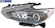 Driver Side Headlight, with Bulb, Halogen, Smoke Interior, without LED DRL, CAPA Certified