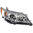 Passenger Side Headlight, with Bulb, Halogen, L/LE/XLE/Hybrid Models