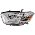 Driver Side Headlight, with Bulb, Halogen, Base/Limited/SE Models, USA Built Vehicle, CAPA CERTIFIED