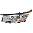 Driver Side Headlight, with Bulb, Halogen, without Smoked Chrome Accent, CAPA Certified
