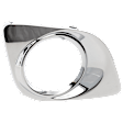 Front, Passenger Side Fog Light Trim, Chrome