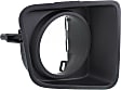 Front, Passenger Side Fog Light Trim, Textured Black