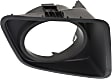 Front, Passenger Side Fog Light Trim, Textured Black