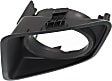 Driver Side Fog Light Trim, Textured Black