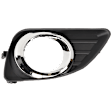 Front, Passenger Side Fog Light Trim, Primed, Except Hybrid Model