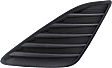 Front, Driver Side Fog Light Cover, Black