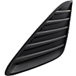 Front, Driver Side Fog Light Cover, Black