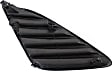 Front, Driver Side Fog Light Cover, Black