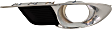 Driver Side Fog Light Trim, Black and Chrome