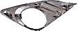 Front, Passenger Side Fog Light Trim, Chrome, L/LE/Hybrid/XLE Models