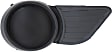 Front, Passenger Side Fog Light Cover, Black