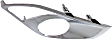 Front, Passenger Side Fog Light Trim, Chrome