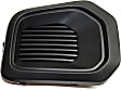 Front, Driver Side Fog Light Cover, Opening Cover, Textured Black