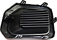 Front, Driver Side Fog Light Cover, Opening Cover, Textured Black