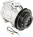 A/C Compressor, With Clutch, 4-Groove Pulley