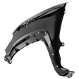 Front, Passenger Side Fender, Primed, For Models with Wheel Opening Mouldings