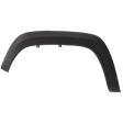 Front, Driver Side Fender Flares, Textured Black