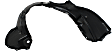 Front, Passenger Side Fender Liner, Hybrid Models