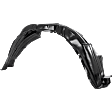 Front, Passenger Side Fender Liner, without Insulation Foam, with Extension Sheet, Except SE Model, CAPA Certified