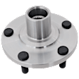 Front, Driver or Passenger Side Wheel Hub, 5 Lugs, With Bearing