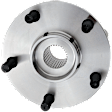 Front, Driver or Passenger Side Wheel Hub, 5 Lugs, with Bearing, 5 x 4.5 in. Bolt Pattern
