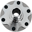 Front, Driver or Passenger Side Wheel Hub, 6 Lugs, without Bearing, 4WD, with Automatic Disconnecting Differential